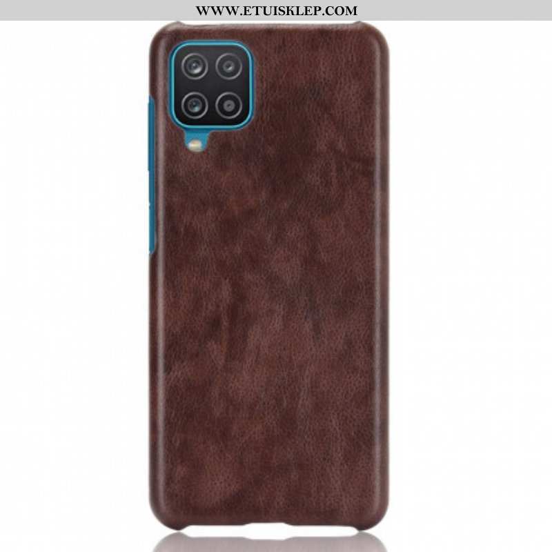 Etui do Samsung Galaxy M12 / A12 Efekt Skóry Liczi